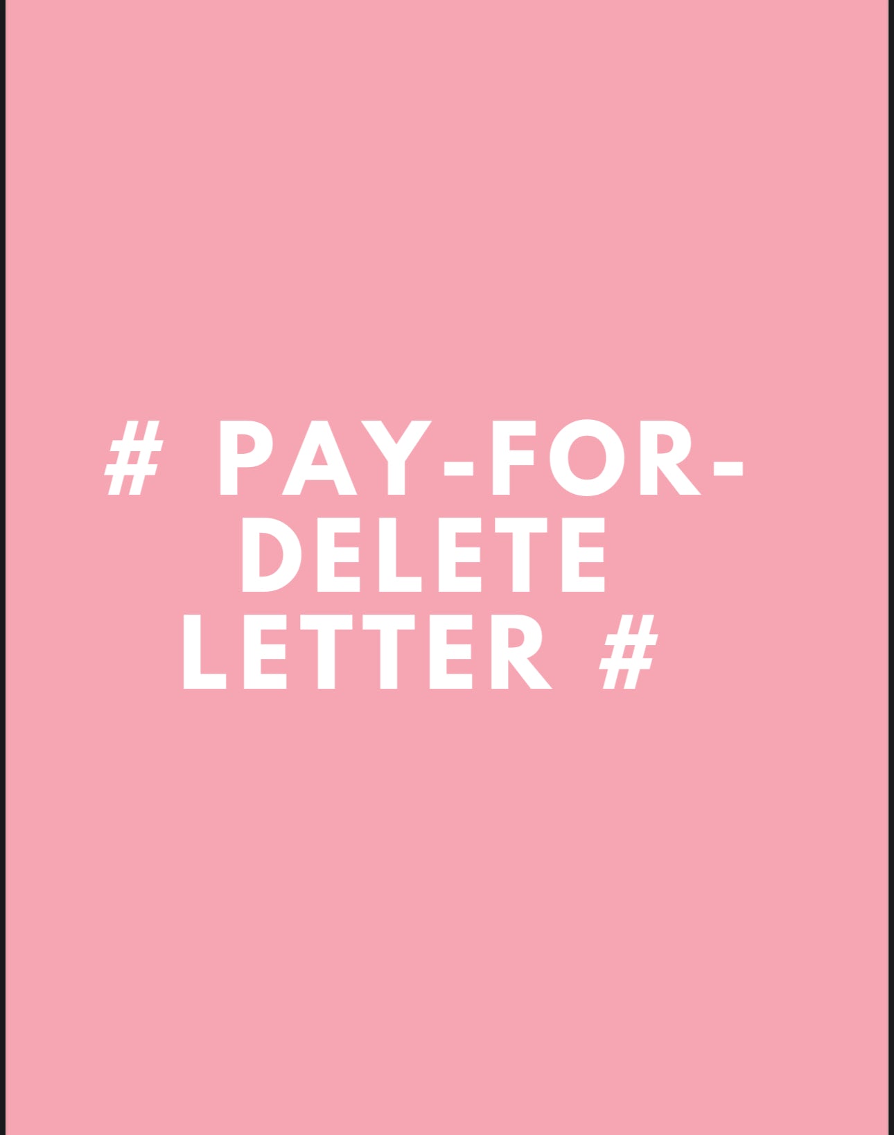 Pay for Delete