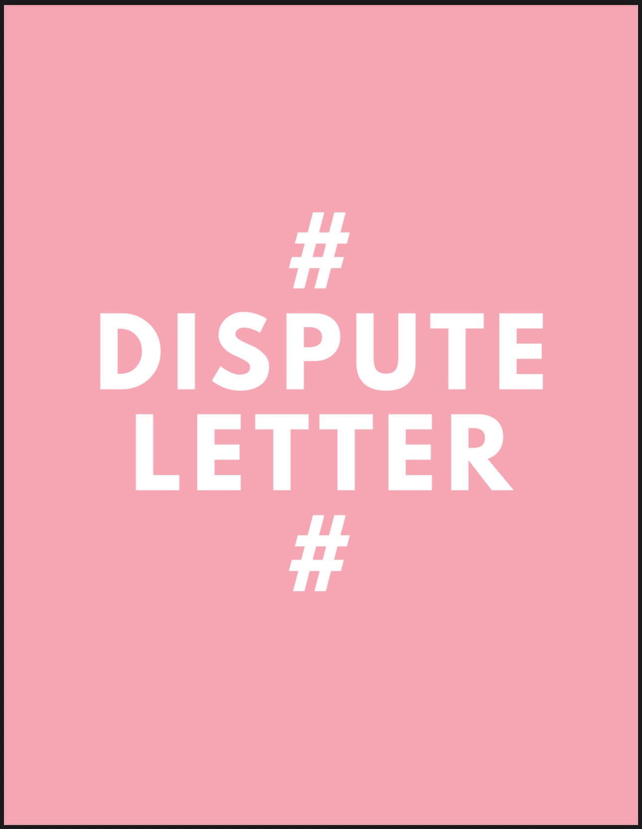 Dispute Lettter